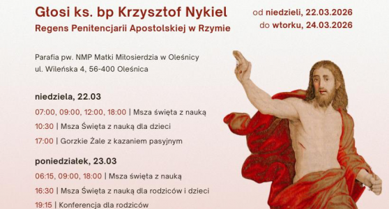 REKOLEKCJE WIELKOPOSTNE